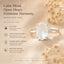 Moonstone Diamond-Cut Ring in 925 Silver for Spiritual Growth | MantraMani