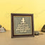 MantraMani Lord Krishna Raw Pyrite Frame - Narayan Mantra for Peace & Joy