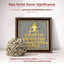 MantraMani Lord Krishna Raw Pyrite Frame - Narayan Mantra for Peace & Joy