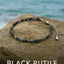 MantraMani Black Rutilated Quartz Anklet