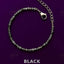 MantraMani Black Rutilated Quartz Anklet