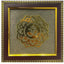 MantraMani Om Symbol Raw Pyrite Frame - Meditative Mandala for Peace & Cosmic Energy