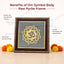 MantraMani Om Symbol Raw Pyrite Frame - Meditative Mandala for Peace & Cosmic Energy