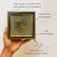 MantraMani Om Symbol Raw Pyrite Frame - Meditative Mandala for Peace & Cosmic Energy