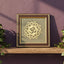 MantraMani Om Symbol Raw Pyrite Frame - Meditative Mandala for Peace & Cosmic Energy