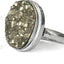 MantraMani Pyrite Ring: Attracts Wealth and Abundance