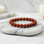 MantraMani Red Jasper Bracelet – Strength, Stability & Root Chakra Energy