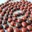 MantraMani Red Sandalwood Beads Mala - Plain Round Smooth Rakta Chandan Mala - 6mm