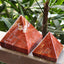 MantraMani Red Jasper Crystal Pyramid – Strength, Courage & Stability Energy
