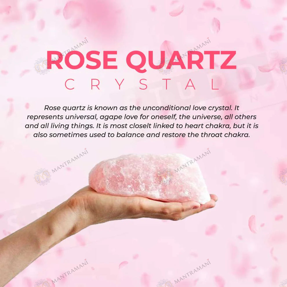 MantraMani Rose Quartz Ring: Relationship & Love