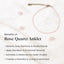 MantraMani Rose Quartz Diamond Cut Anklet: Improve Love, Relationship & Emotional Connection