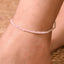 MantraMani Rose Quartz Diamond Cut Anklet: Improve Love, Relationship & Emotional Connection