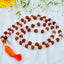 MantraMani Rudraksha & Clear Quartz (Rudraksha, Sphatik) – Mala - Spiritual Protection & Clarity - Shiva Healing