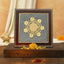 MantraMani Shree Chakra Raw Pyrite Frame - Wealth & Abundance Energy Frame