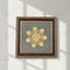 MantraMani Shree Chakra Raw Pyrite Frame - Wealth & Abundance Energy Frame