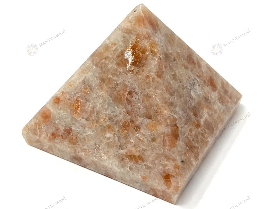 MantraMani Crest Sunstone Pyramid