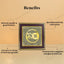 MantraMani Shubh Labh Raw Pyrite Frame - Swastika Symbol for Prosperity