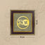 MantraMani Shubh Labh Raw Pyrite Frame - Swastika Symbol for Prosperity