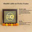 MantraMani Shubh Labh Raw Pyrite Frame - Swastika Symbol for Prosperity