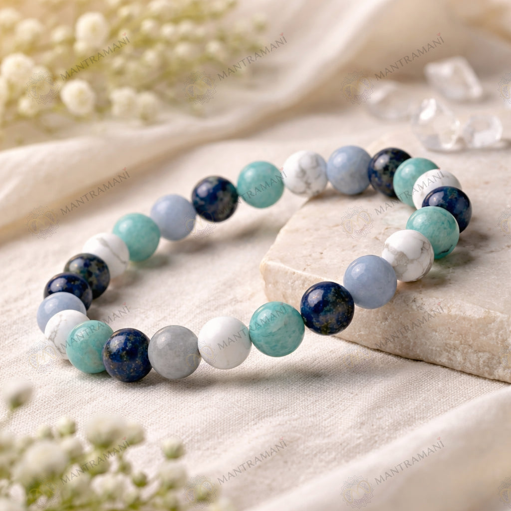 MantraMani ThyroBalance Thyroid Support Crystal Bracelet