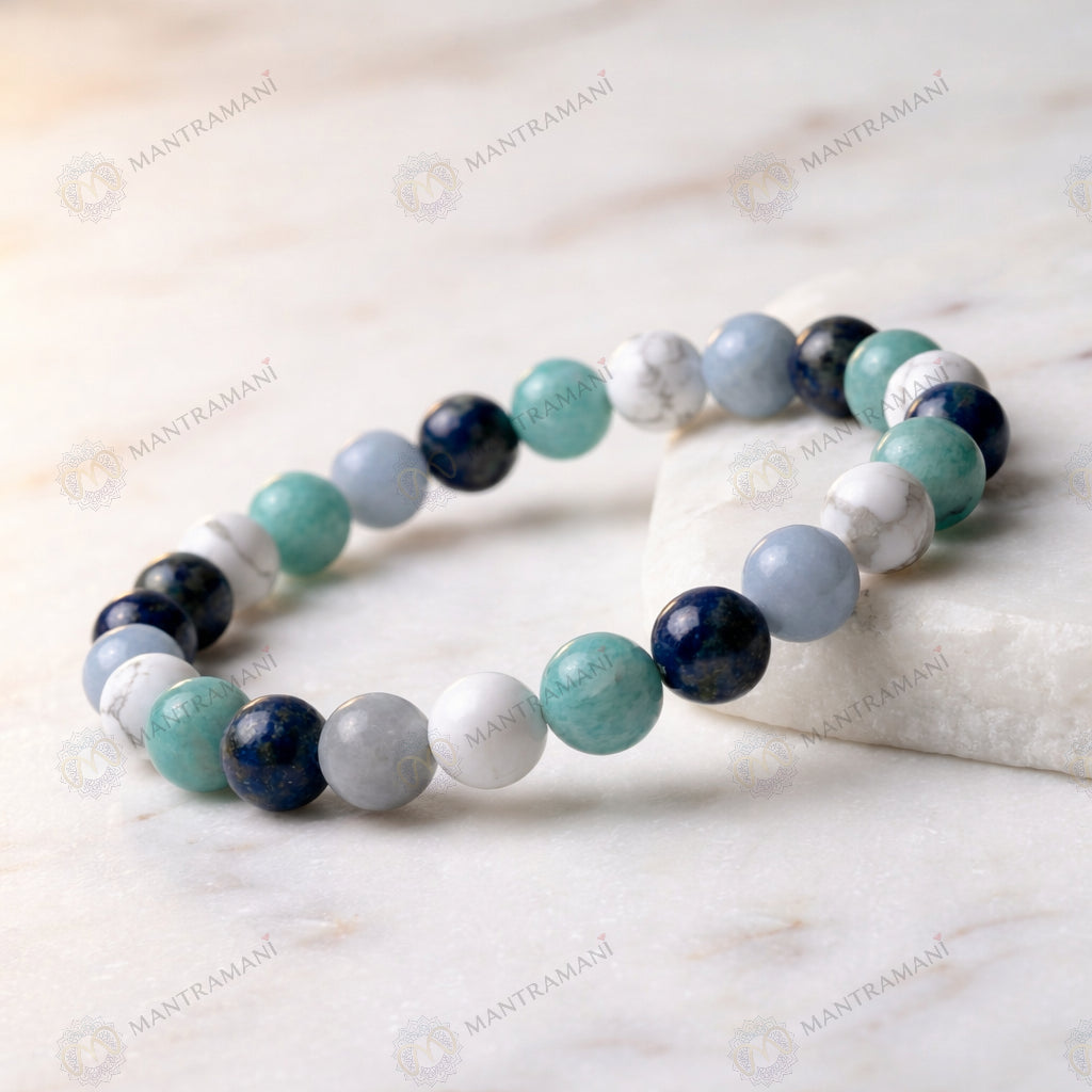 MantraMani ThyroBalance Thyroid Support Crystal Bracelet