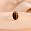 MantraMani Tiger Eye Ring: Enhances Focus and Decision - Making