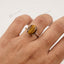 MantraMani Tiger Eye Ring: Enhances Focus and Decision - Making