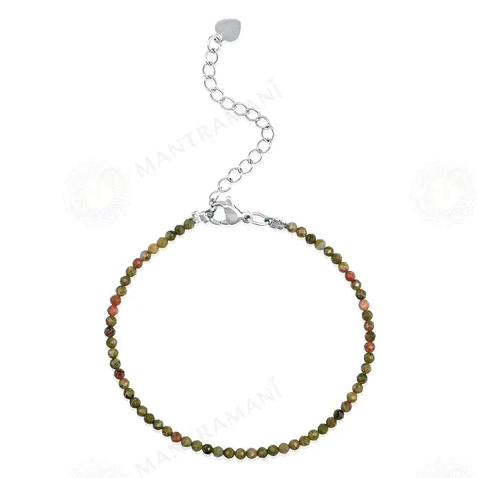 MantraMani Unakite Anklet