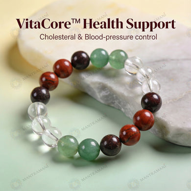 MantraMani VitaCore — Health Support Bracelet for Cholesterol & Blood Pressure Control