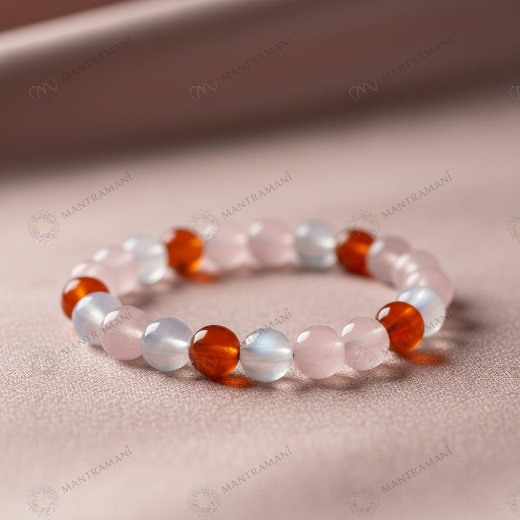 MantraMani Velora Femme— Feminine Energy Bracelet for Hormonal Health, Confidence & Emotional Ease