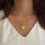 MantraMani Citrine Heart Pendant