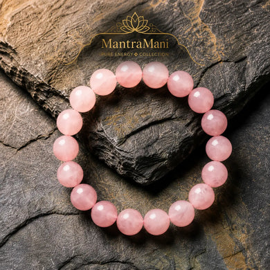 MantraMani Éclat Roselle Rose Quartz Bracelet – Love