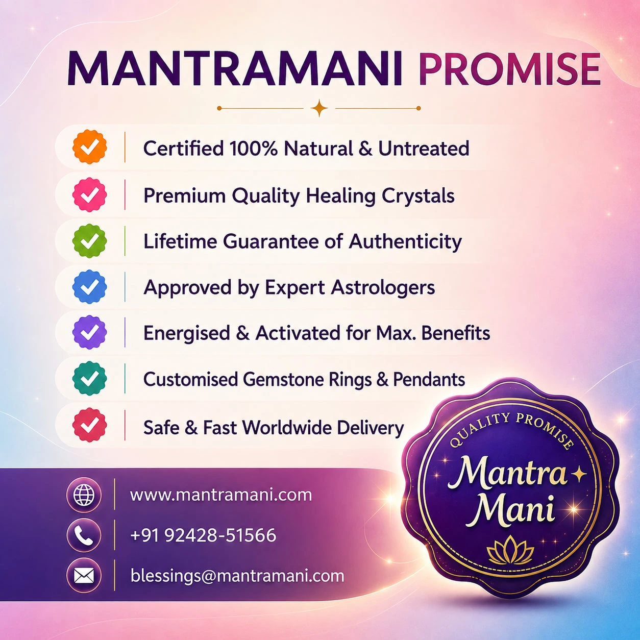 The MantraMani promise