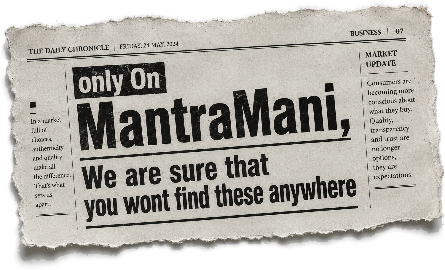 Only on MantraMani - we are sure that you won’t find these anywhere