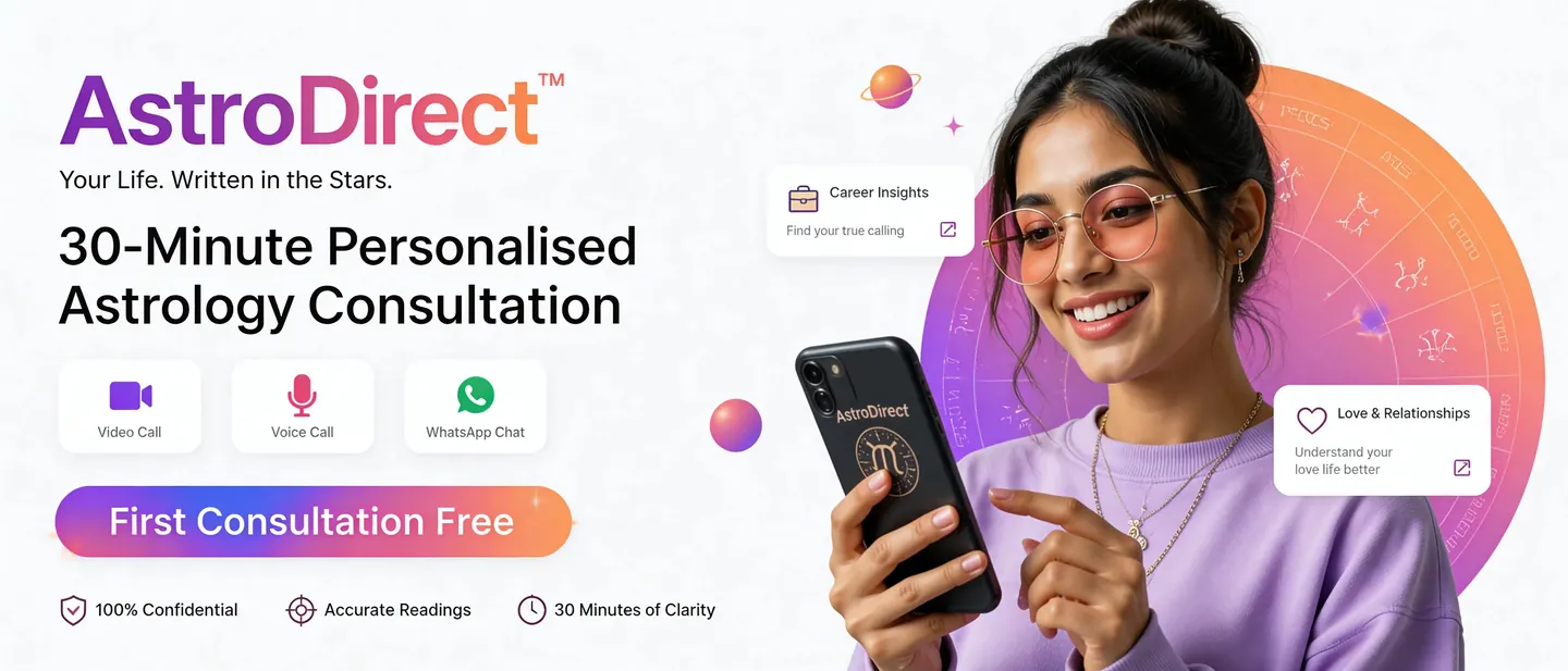 AstroDirect - 30-minute personalised astrology consultation, first consultation free