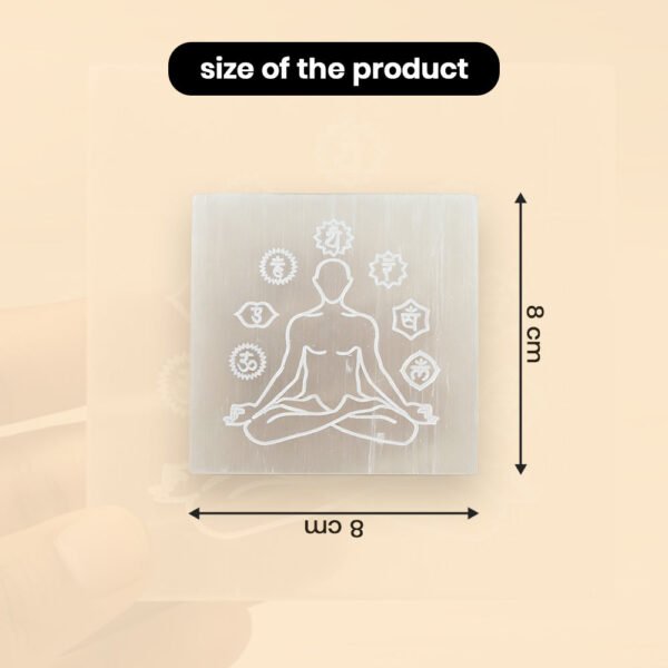 MantraMani Selenite Plate for Cleansing & Charging Crystals