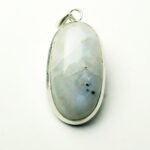 MantraMani Moonstone Crystal Pendant - Energized Vedic Gemstone Jewelry - MantraMani
