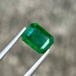 MantraMani Emerald Loose Gemstone – Authentic, Lab Certified | India - Angle 2