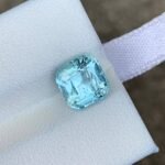 MantraMani Aquamarine Loose Gemstone – Authentic, Lab Certified | India - Angle 2