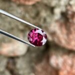 MantraMani Garnet Loose Gemstone – Authentic, Lab Certified | India - Angle 4