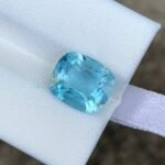 MantraMani Aquamarine Loose Gemstone – Authentic, Lab Certified | India - Angle 3