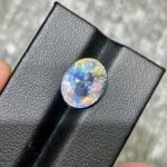 MantraMani Moonstone Loose Gemstone – Authentic, Lab Certified | India - Angle 3