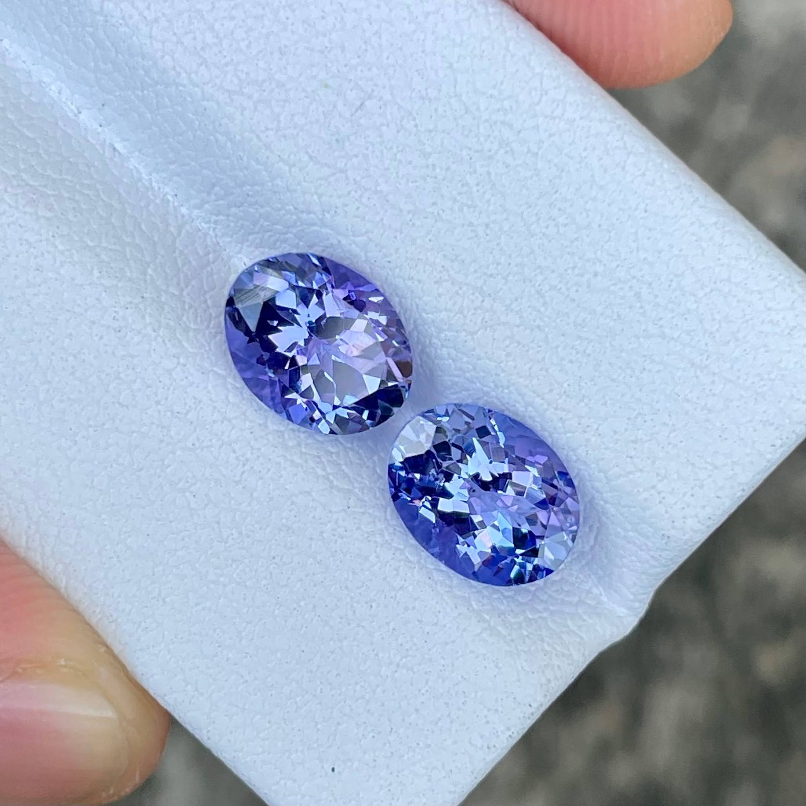 MantraMani 4.24 Carat Blue Tanzanite Oval Cut Natural Loose Gemstone - Imported - Tanzania