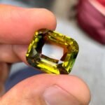MantraMani Sapphire Loose Gemstone – Authentic, Lab Certified | India - Angle 3