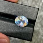 MantraMani Moonstone Loose Gemstone – Authentic, Lab Certified | India - Angle 5