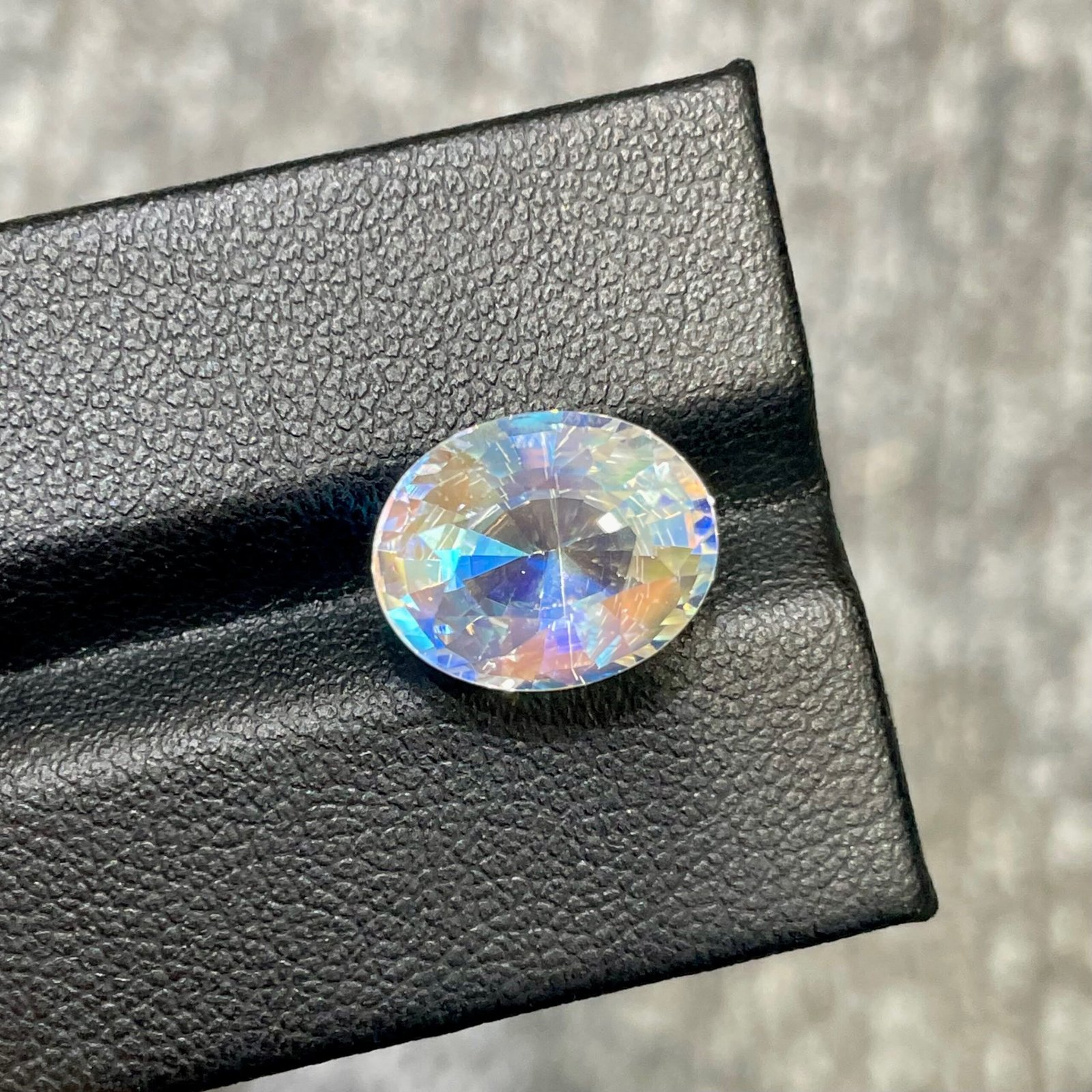 MantraMani Moonstone Loose Gemstone – Authentic, Lab Certified | India - Angle 6