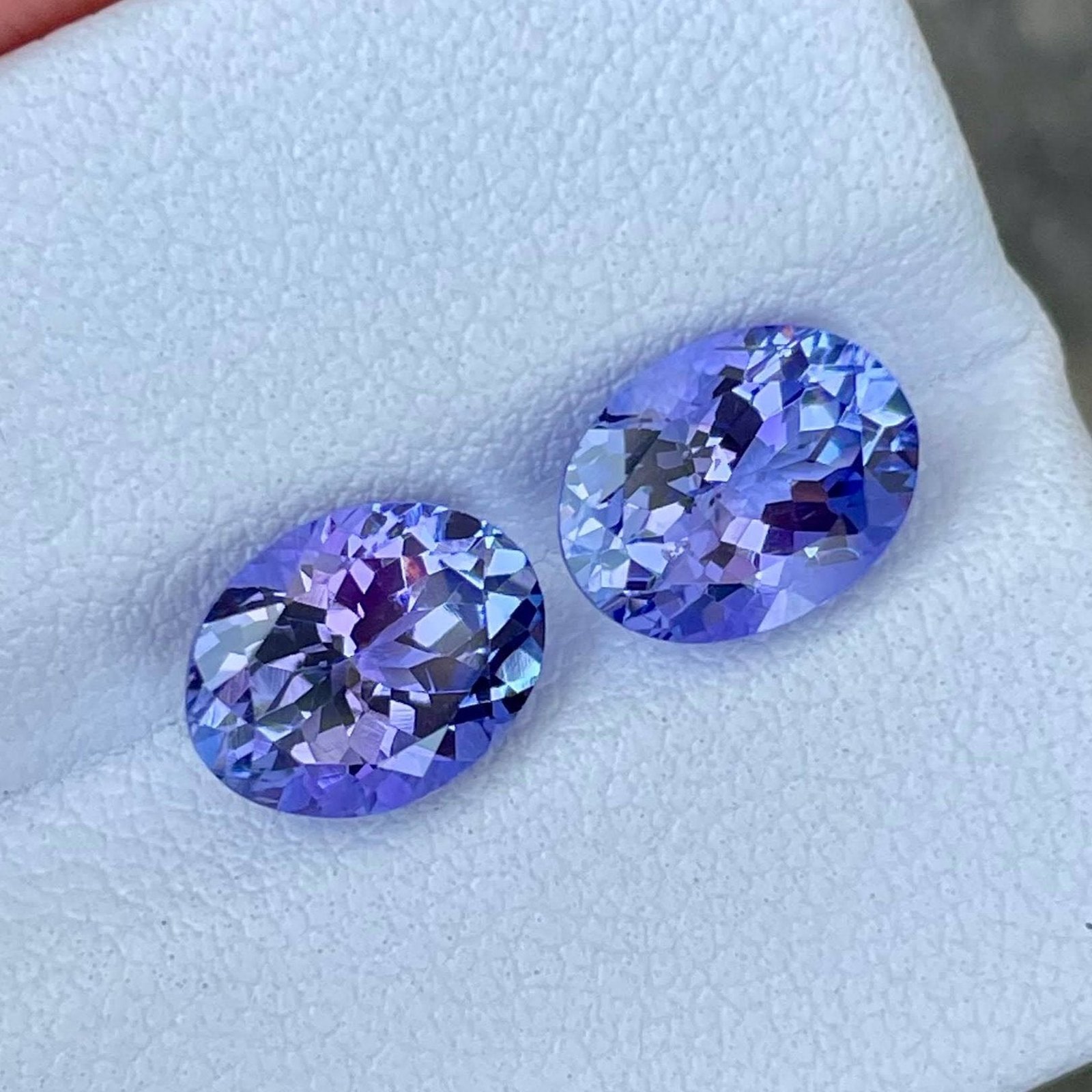 MantraMani 4.24 Carat Blue Tanzanite Oval Cut Natural Loose Gemstone - Imported - Tanzania