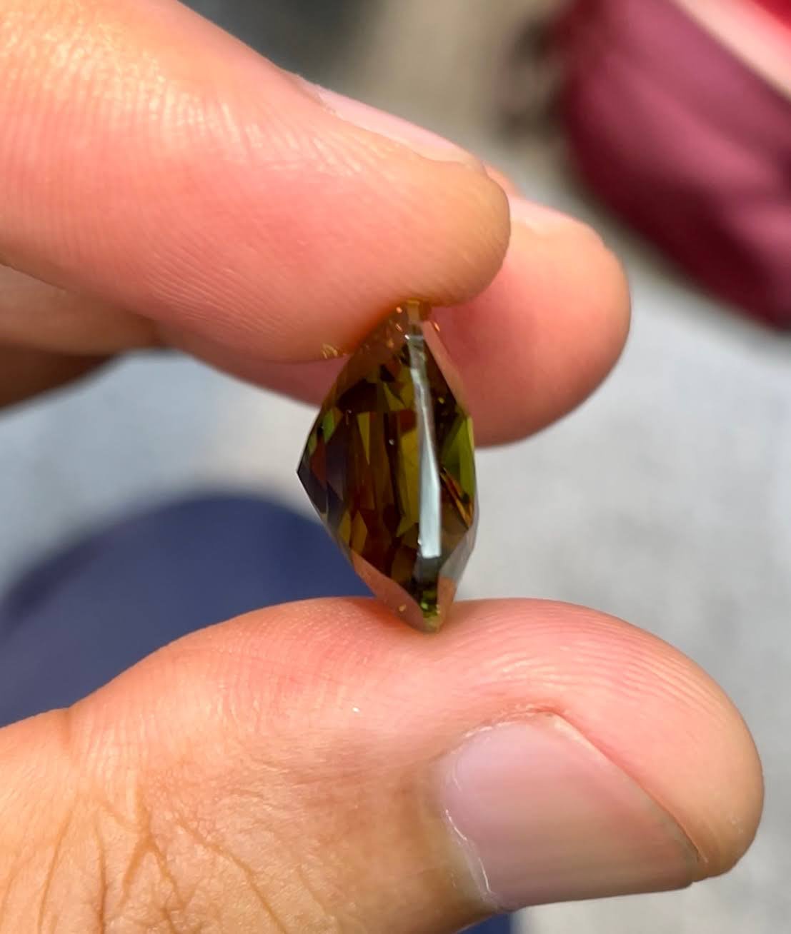 MantraMani Sapphire Loose Gemstone – Authentic, Lab Certified | India - Angle 4