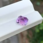 MantraMani Amethyst Loose Gemstone – Authentic, Lab Certified | India - Angle 3