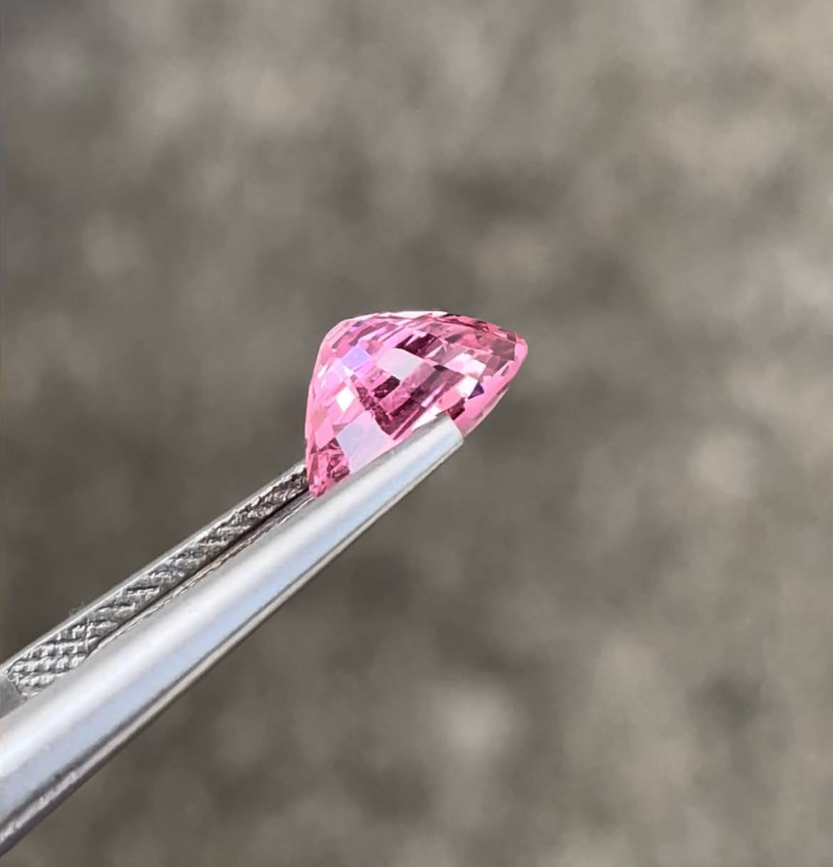 MantraMani 2.35 Carat Pink Spinel Cushion Cut Natural Loose Gemstone